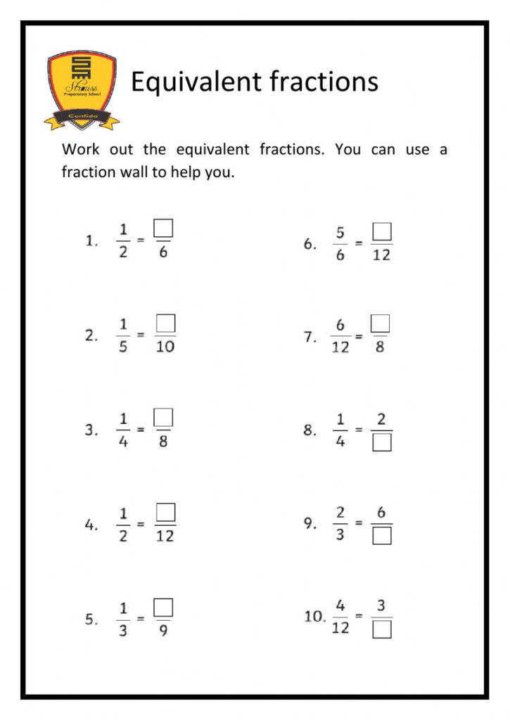 Equivalent Fractions Interactive Exercise