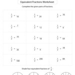 Equivalent Fractions Worksheets Math Monks