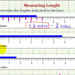 Ex Measure Lengths In Inches Mixed Numbers And Improper Fractions