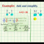 Example 1 Adding Fractions With Different Denominators YouTube