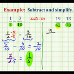 Example Subtract Fractions With Unlike Denominators YouTube