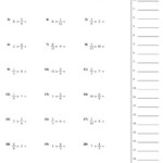 Fiches D Exercices Avec Fractions Multiplier Une Fraction Par Un