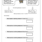 Find Half Way Between Two Decimals Reasoning Problem Solving Maths