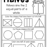 First Grade Fractions And Partitioning Worksheets Distance Learning