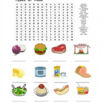 Food Word Search Worksheets 99Worksheets