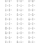 Fraction Multiplications 6th Grade Math Worksheets K5 Worksheets
