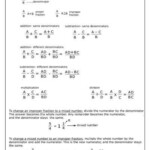 Fraction Rules Adding Subtracting Multiplying Dividing Fractions