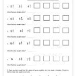 Fraction Sequences 2 Fraction And Decimal Worksheets For Year 5