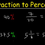 Fraction To Percent Conversion Video Examples Mixed Numbers Without
