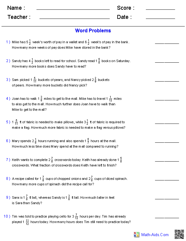 Fraction Word Problems 2 Worksheets 99Worksheets