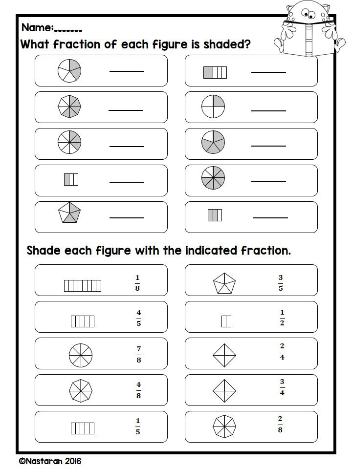 Fraction Worksheets For Grade 3 Equivalent Fraction Comparing And