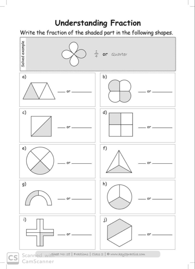 Fractions Worksheets Grade 2 I Maths Key2practice Workbooks In 2020 