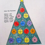 FREE Christmas Fraction Worksheet Fractions Holiday Math Christmas