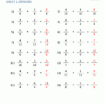 Free Fraction Worksheets Adding Subtracting Fractions