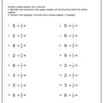 Free Worksheets For Dividing Fractions With Whole Numbers Dividing