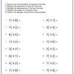 Free Worksheets For Practicing Multiplication With Mixed Fractions