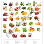 Fruit And Vegetables ESL Worksheet By Teachernara Fruits And