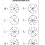 Fun Fraction Coloring Worksheets 6th Grade Fraction Circles