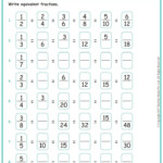 Grade 3 Equivalent Fractions Worksheets www grade1to6 Fractions