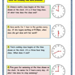 Grade 3 Maths Worksheets 8 5 Time Problems Lets Share Knowledge