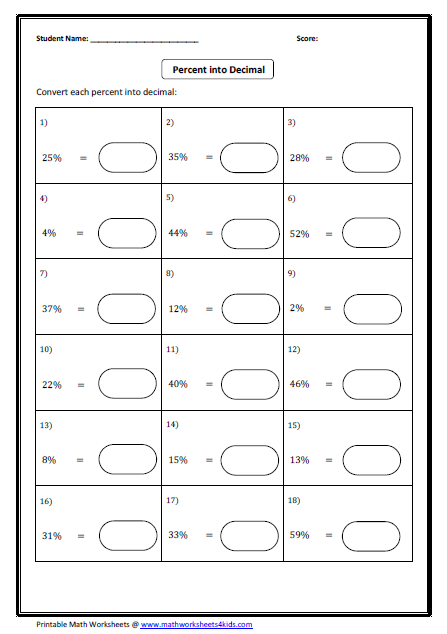 Grade 4 Fractions To Decimals Worksheets Free Printable K5 Learning