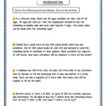 Grade 4 Maths Resources 2 Step Word Problems Printable Worksheets Word