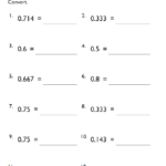 Grade 5 Converting Decimals To Fractions Math Worksheet EduMonitor