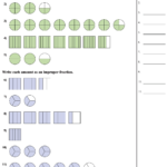 Improper And Mixed Fractions Visual Worksheet With Answers Download