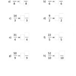 Improper Fractions To Mixed Numbers Worksheet