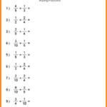 K5 Learning Subtracting Unlike Fractions Grade 5 Fractions Worksheet
