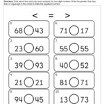 Kindergarten Math Worksheets Greater Than Less Than Less Than Equal To