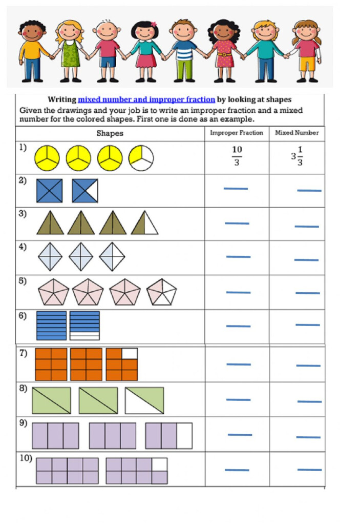 Live Worksheets Maths Fractions Thekidsworksheet