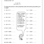 Mental Addition And Subtraction Of Decimals 2 Addition In Year 5