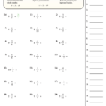 Mixed Number Fraction To Improper Fraction Worksheet With Answer Key