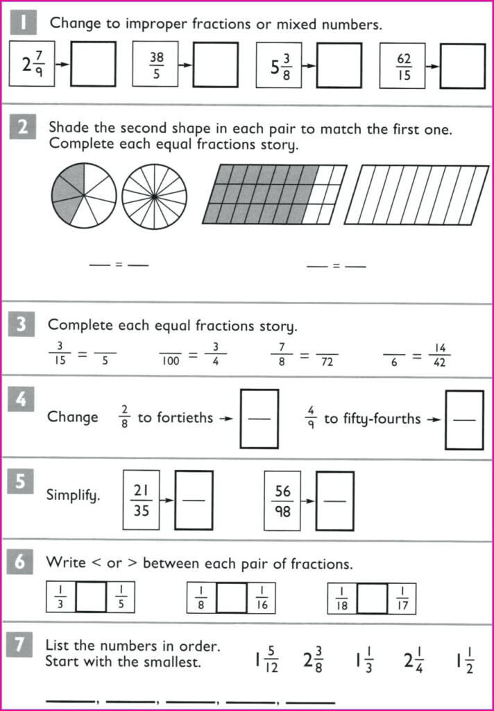 Mixed Operations With Fractions Worksheet Pdf Uncategorized Resume 