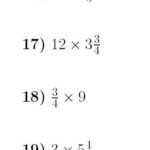 Multiplying Fractions And Mixed Numbers By Whole Numbers Worksheet