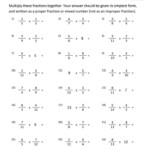 Multiplying Fractions Multiplying Fractions Worksheets Fractions