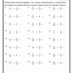 Multiplying Fractions Worksheets Grade 8 Pdf Alma Rainer s Addition