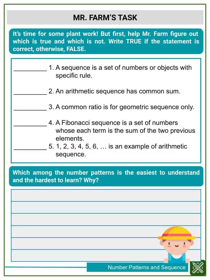 Number Patterns And Sequence 4th Grade Math Worksheets Helping With Math