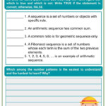 Number Patterns And Sequence 4th Grade Math Worksheets Helping With Math