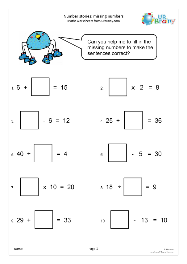 Number Sentences With Missing Digits Reasoning Problem Solving By 