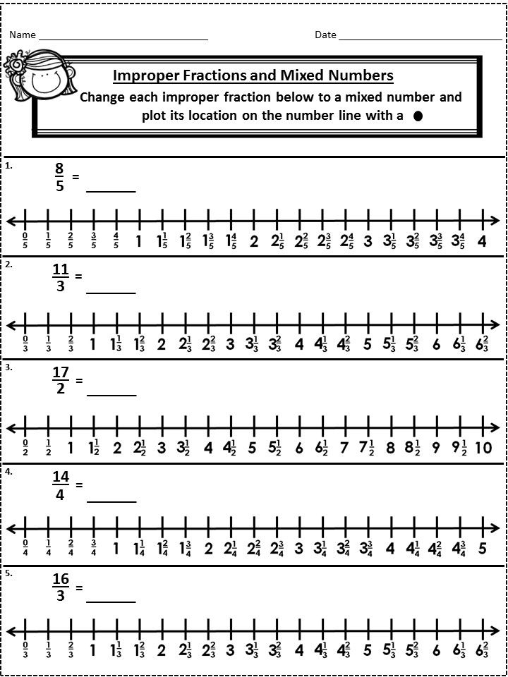 Of The Best 4th Grade Improper Fractions Worksheets Goal Keeping 