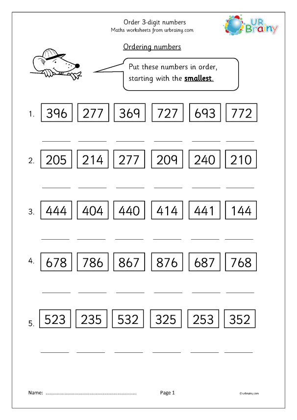 Order Numbers Number And Place Value By URBrainy