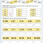 Ordering Decimals Maths Worksheet And Answers GCSE Foundation Grade 1