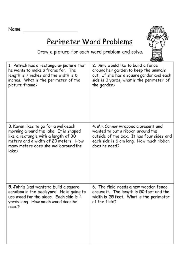 Perimeter Worksheets And Assessment Perimeter Worksheets Word 