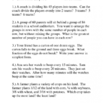 Phenomenal Printable 5Th Grade Math Word Problems Worksheets With Db