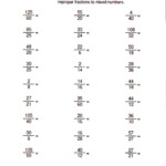 PrimeAcademic Converting Improper Fractions To Mixed Numbers Worksheet