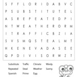 Printable 5th Grade Word Search Cool2bKids