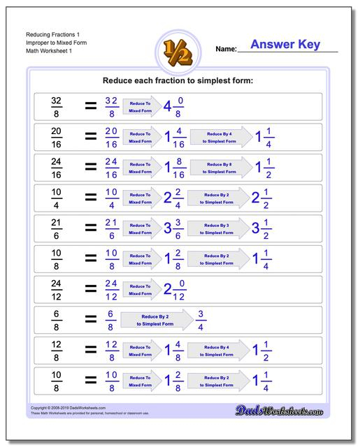 Reducing Fractions