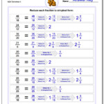 Reducing Improper Fractions